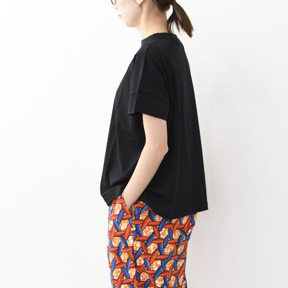 Handvaerk [ハンドバーク] W 60/2 BOTTLE NECK S/S T-SHIRT SOLID [6250] 60/2 ボトルネックTシャツ SOLID [2026SS]