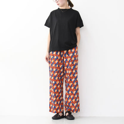 Handvaerk [ハンドバーク] W 60/2 BOTTLE NECK S/S T-SHIRT SOLID [6250] 60/2 ボトルネックTシャツ SOLID [2026SS]