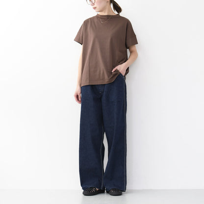 Handvaerk [ハンドバーク] W 60/2 BOTTLE NECK S/S T-SHIRT SOLID [6250] 60/2 ボトルネックTシャツ SOLID [2025SS]