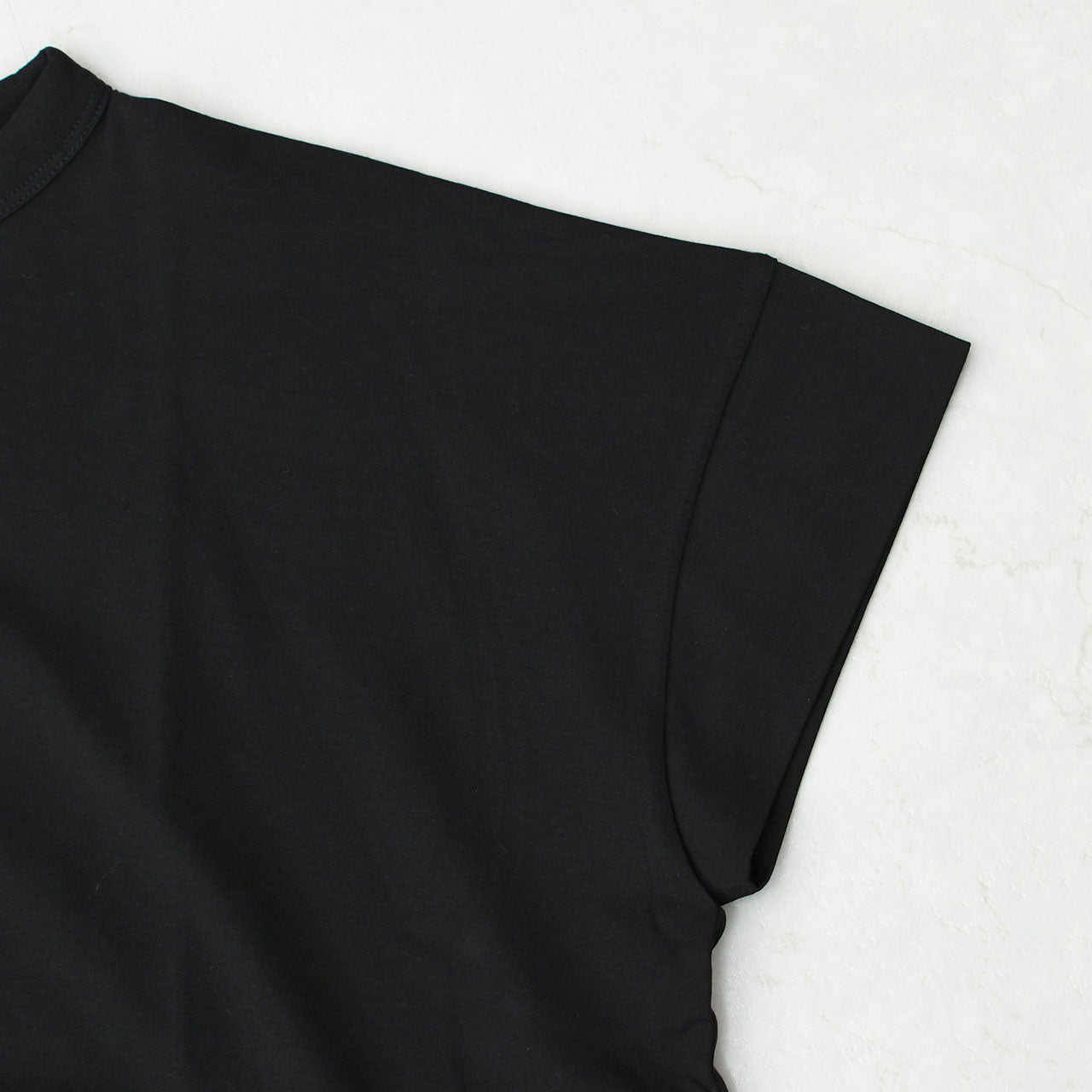 Handvaerk [ハンドバーク] W 60/2 BOTTLE NECK S/S T-SHIRT SOLID [6250] 60/2 ボトルネックTシャツ SOLID [2026SS]