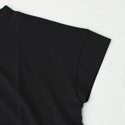 Handvaerk [ハンドバーク] W 60/2 BOTTLE NECK S/S T-SHIRT SOLID [6250] 60/2 ボトルネックTシャツ SOLID [2026SS]