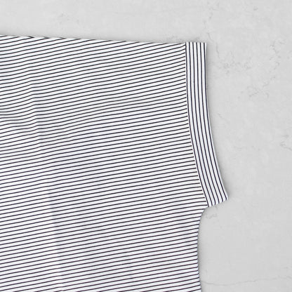 Handvaerk [ハンドバーク] 60/2 CREW NECK WIDE T-SHIRT  -STRIPE- [6260] 60/2クルーネックワイドTシャツ-ストライプ- [2025SS]