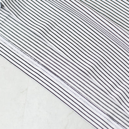 Handvaerk [ハンドバーク] 60/2 CREW NECK WIDE T-SHIRT  -STRIPE- [6260] 60/2クルーネックワイドTシャツ-ストライプ- [2025SS]