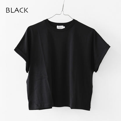 Handvaerk [ハンドバーク] 60/2 CREW NECK WIDE T-SHIRT  -SOLID- [6260-s] 60/2クルーネックワイドTシャツ-SOLID-・半袖Tシャツ・ワイドTシャツ・コットンTシャツ・無地・シンプル・着心地・LADY'S [2026SS]
