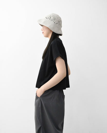 Handvaerk [ハンドバーク] 60/2 CREW NECK WIDE T-SHIRT  -SOLID- [6260-s] 60/2クルーネックワイドTシャツ-SOLID-・半袖Tシャツ・ワイドTシャツ・コットンTシャツ・無地・シンプル・着心地・LADY'S [2026SS]