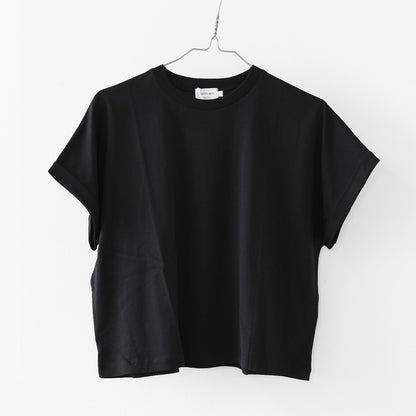 Handvaerk [ハンドバーク] 60/2 CREW NECK WIDE T-SHIRT  -SOLID- [6260-s] 60/2クルーネックワイドTシャツ-SOLID-・半袖Tシャツ・ワイドTシャツ・コットンTシャツ・無地・シンプル・着心地・LADY'S [2026SS]