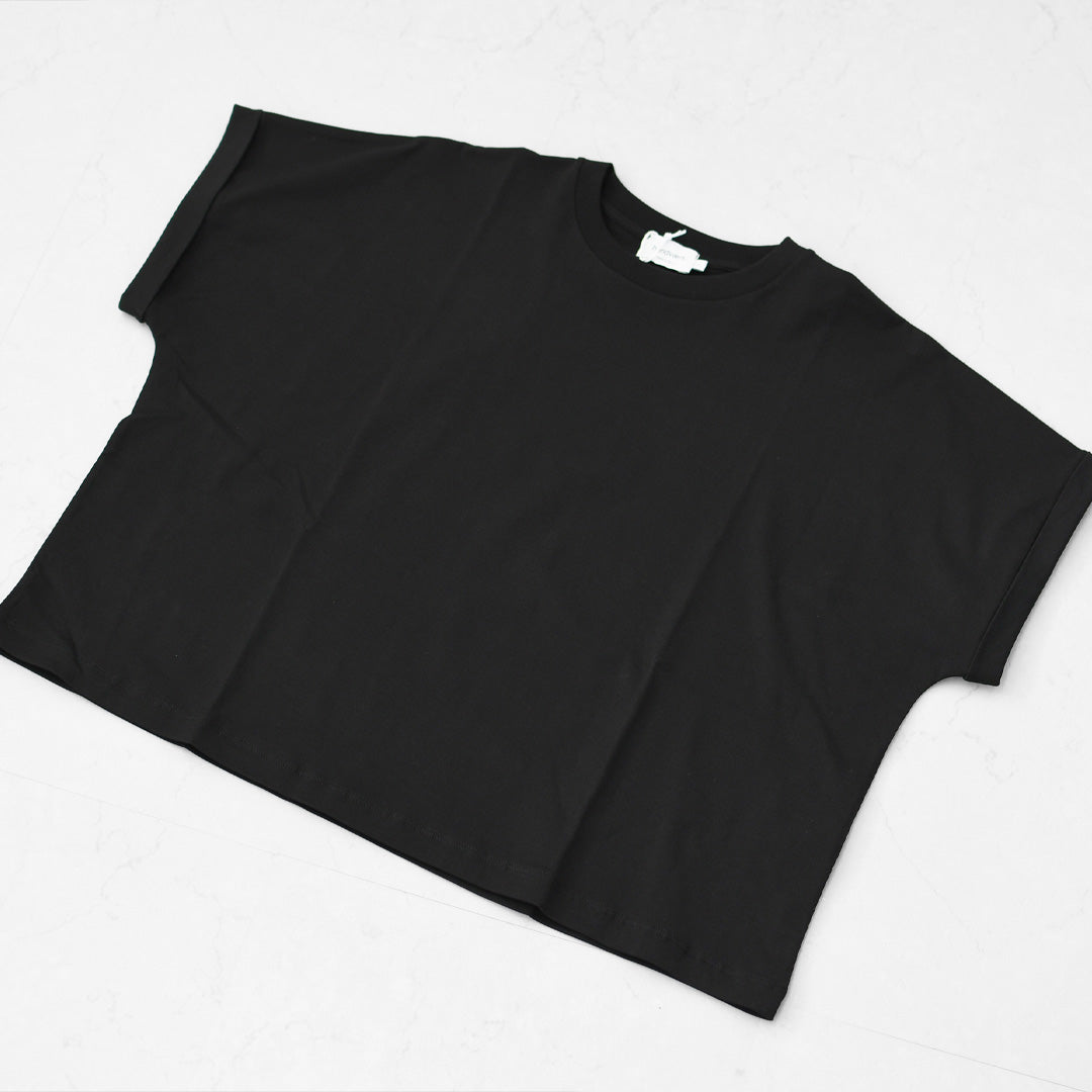 Handvaerk [ハンドバーク] 60/2 CREW NECK WIDE T-SHIRT  -SOLID- [6260-s] 60/2クルーネックワイドTシャツ-SOLID-・半袖Tシャツ・ワイドTシャツ・コットンTシャツ・無地・シンプル・着心地・LADY'S [2026SS]