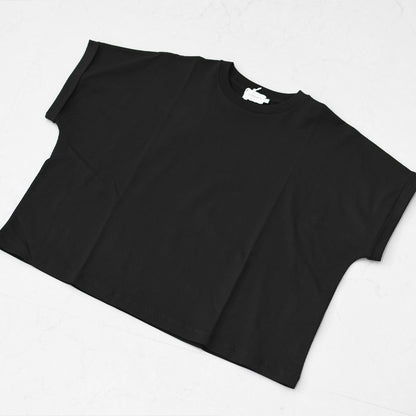 Handvaerk [ハンドバーク] 60/2 CREW NECK WIDE T-SHIRT  -SOLID- [6260-s] 60/2クルーネックワイドTシャツ-SOLID-・半袖Tシャツ・ワイドTシャツ・コットンTシャツ・無地・シンプル・着心地・LADY'S [2026SS]