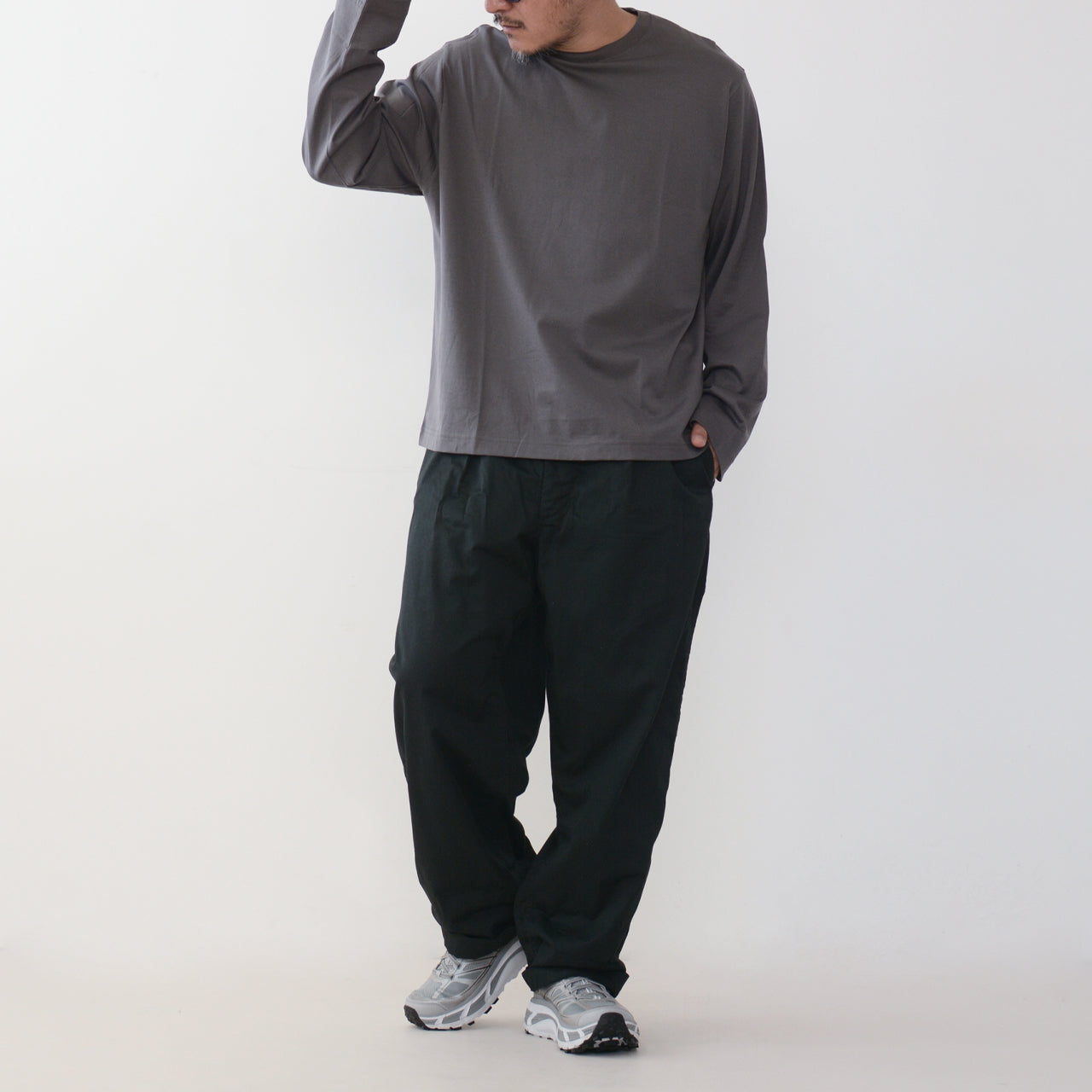 Handvaerk [ハンドバーク] M 60/2 L/S T-SHIRT [6521] 60/2 ロングスリーブ Tシャツ [2024AW]