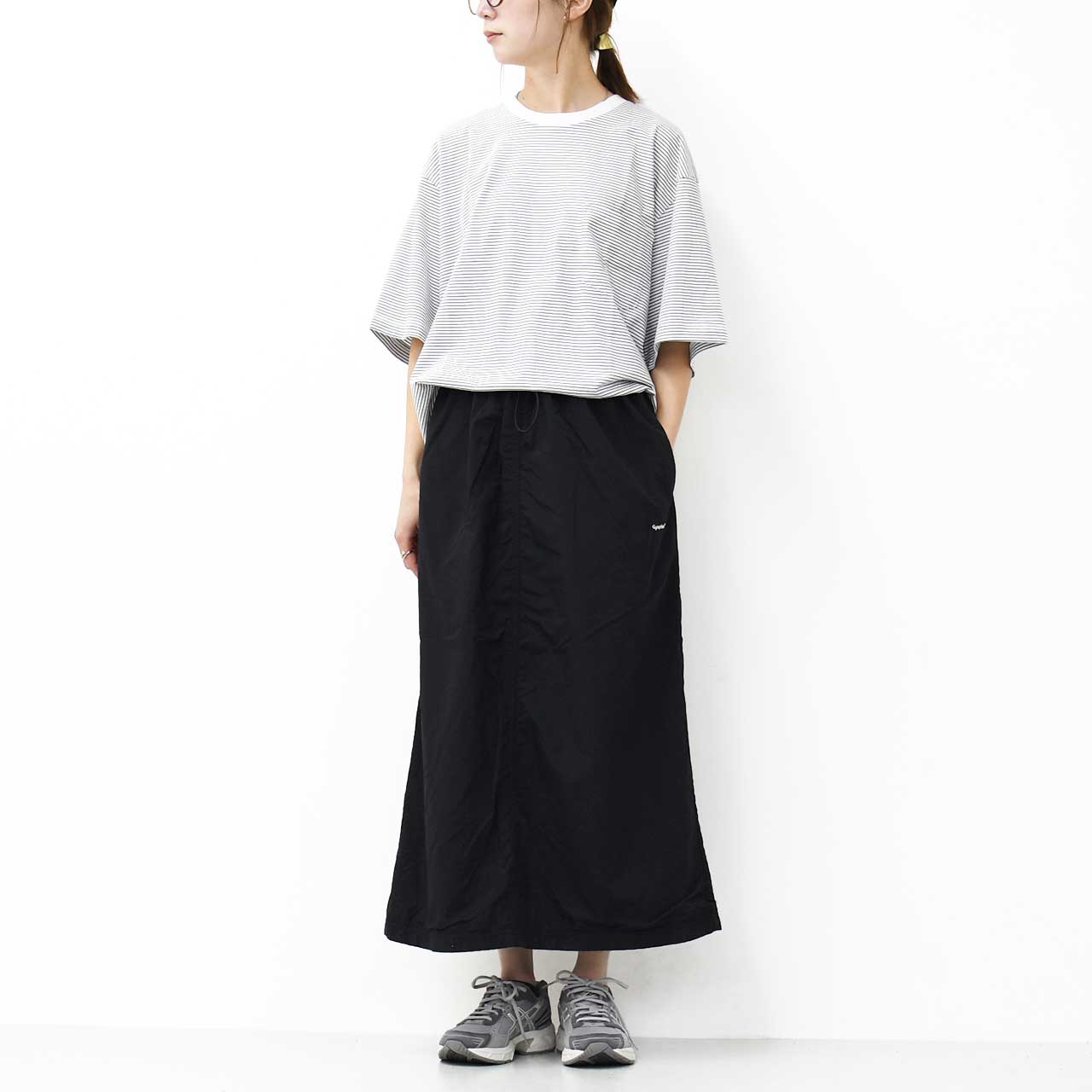 Handvaerk [ハンドバーク] 60/2 S/S BIG T-SHIRT  -STRIPE- [6524-b] 60/2 半袖ビッグTシャツ-ストライプ-・MEN'S [2025SS]