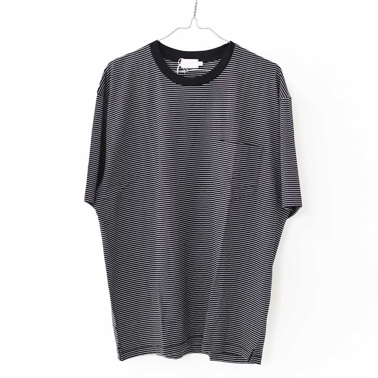 Handvaerk [ハンドバーク] 60/2 S/S BIG T-SHIRT  -STRIPE- [6524-b] 60/2 半袖ビッグTシャツ-ストライプ-・MEN'S [2025SS]