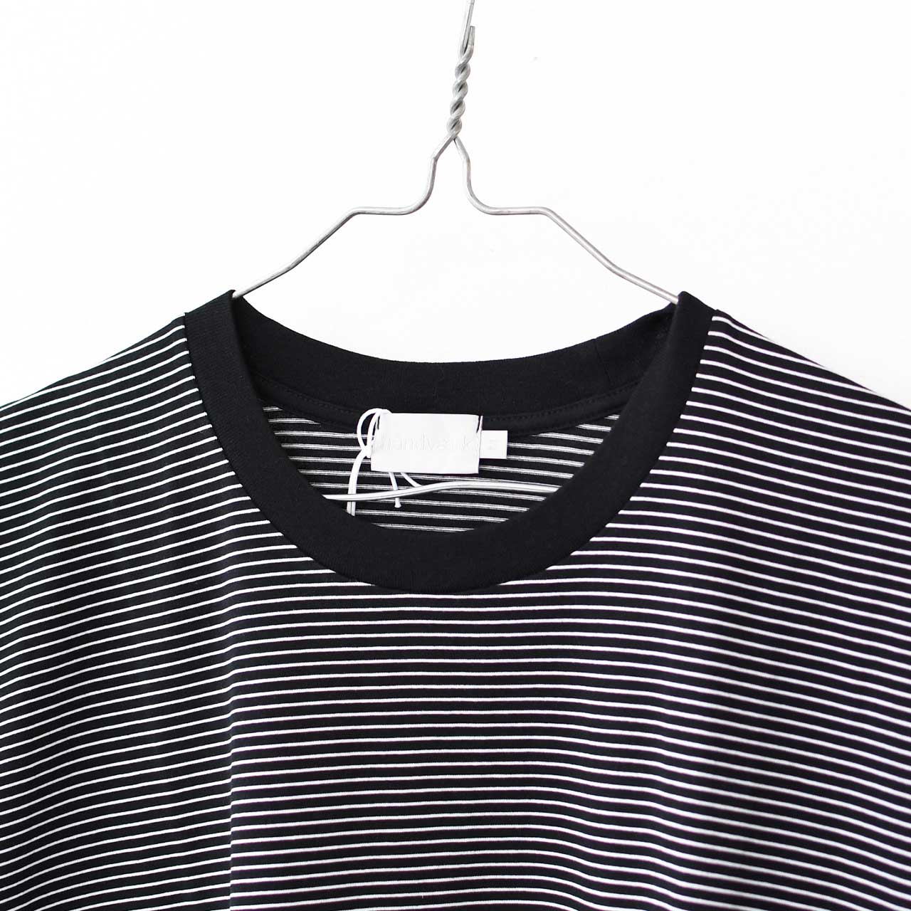 Handvaerk [ハンドバーク] 60/2 S/S BIG T-SHIRT  -STRIPE- [6524-b] 60/2 半袖ビッグTシャツ-ストライプ-・MEN'S [2025SS]