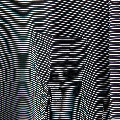 Handvaerk [ハンドバーク] 60/2 S/S BIG T-SHIRT  -STRIPE- [6524-b] 60/2 半袖ビッグTシャツ-ストライプ-・MEN'S [2026SS]