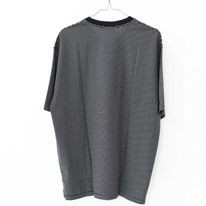 Handvaerk [ハンドバーク] 60/2 S/S BIG T-SHIRT  -STRIPE- [6524-b] 60/2 半袖ビッグTシャツ-ストライプ-・MEN'S [2025SS]