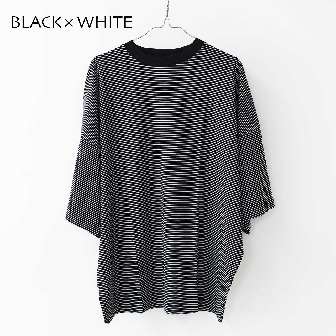 Handvaerk [ハンドバーク] 60/2 S/S TAPERED BIG T-SHIRT  -STRIPE- [6525-b] 60/2 半袖テーパードビッグTシャツ-ストライプ-・MEN'S [2025SS]