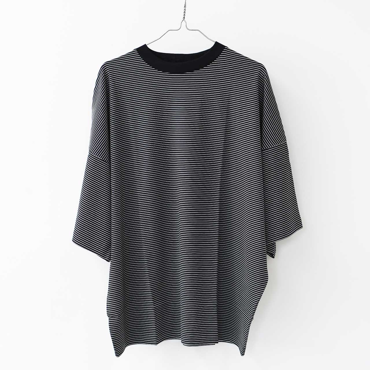 Handvaerk [ハンドバーク] 60/2 S/S TAPERED BIG T-SHIRT  -STRIPE- [6525-b] 60/2 半袖テーパードビッグTシャツ-ストライプ-・MEN'S [2025SS]