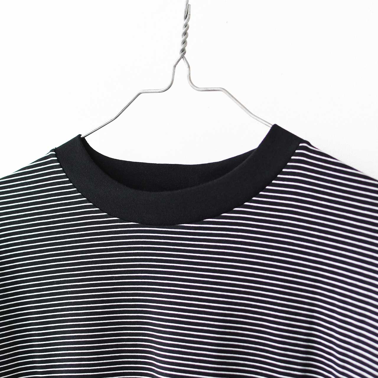 Handvaerk [ハンドバーク] 60/2 S/S TAPERED BIG T-SHIRT  -STRIPE- [6525-b] 60/2 半袖テーパードビッグTシャツ-ストライプ-・MEN'S [2025SS]