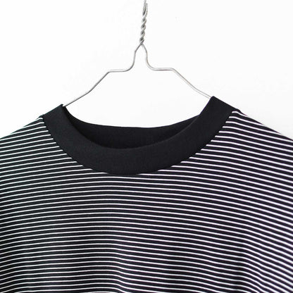 Handvaerk [ハンドバーク] 60/2 S/S TAPERED BIG T-SHIRT  -STRIPE- [6525-b] 60/2 半袖テーパードビッグTシャツ-ストライプ-・MEN'S [2025SS]