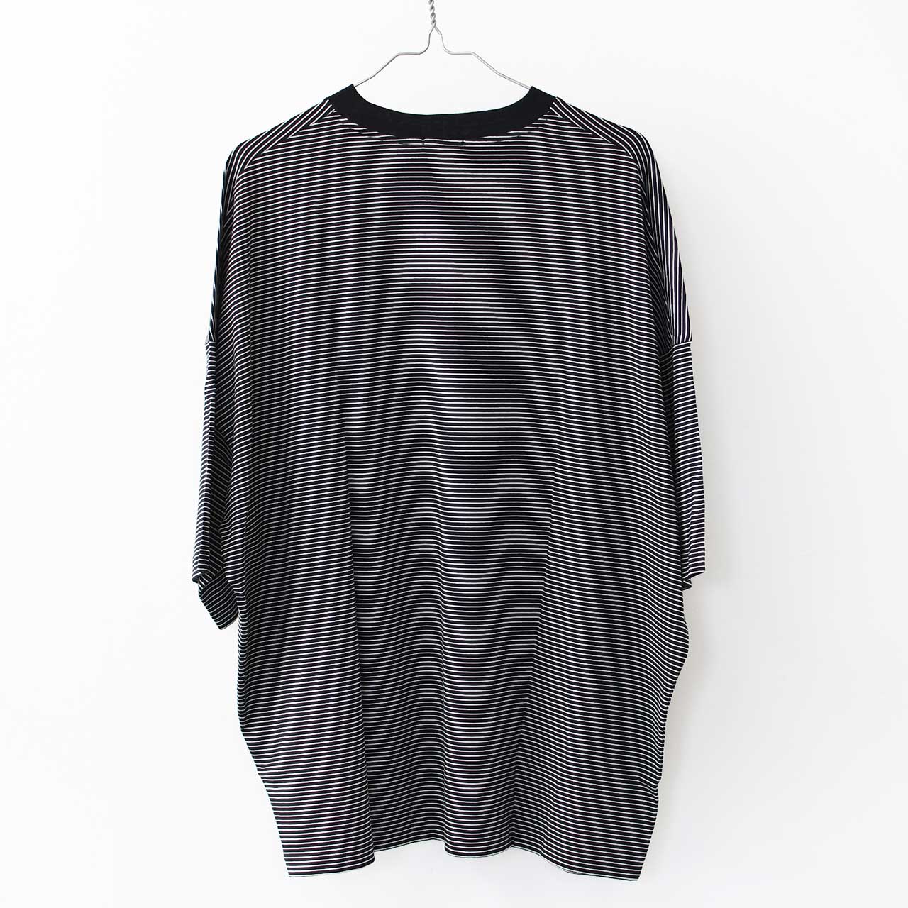 Handvaerk [ハンドバーク] 60/2 S/S TAPERED BIG T-SHIRT  -STRIPE- [6525-b] 60/2 半袖テーパードビッグTシャツ-ストライプ-・MEN'S [2025SS]