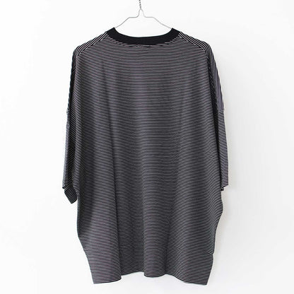 Handvaerk [ハンドバーク] 60/2 S/S TAPERED BIG T-SHIRT  -STRIPE- [6525-b] 60/2 半袖テーパードビッグTシャツ-ストライプ-・MEN'S [2025SS]