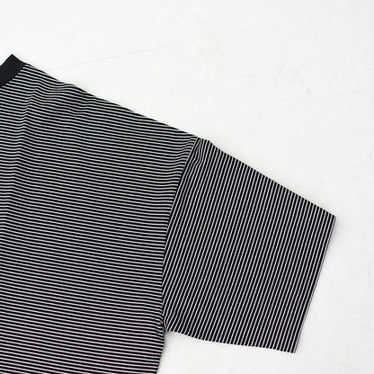 Handvaerk [ハンドバーク] 60/2 S/S TAPERED BIG T-SHIRT  -STRIPE- [6525-b] 60/2 半袖テーパードビッグTシャツ-ストライプ-・MEN'S [2025SS]