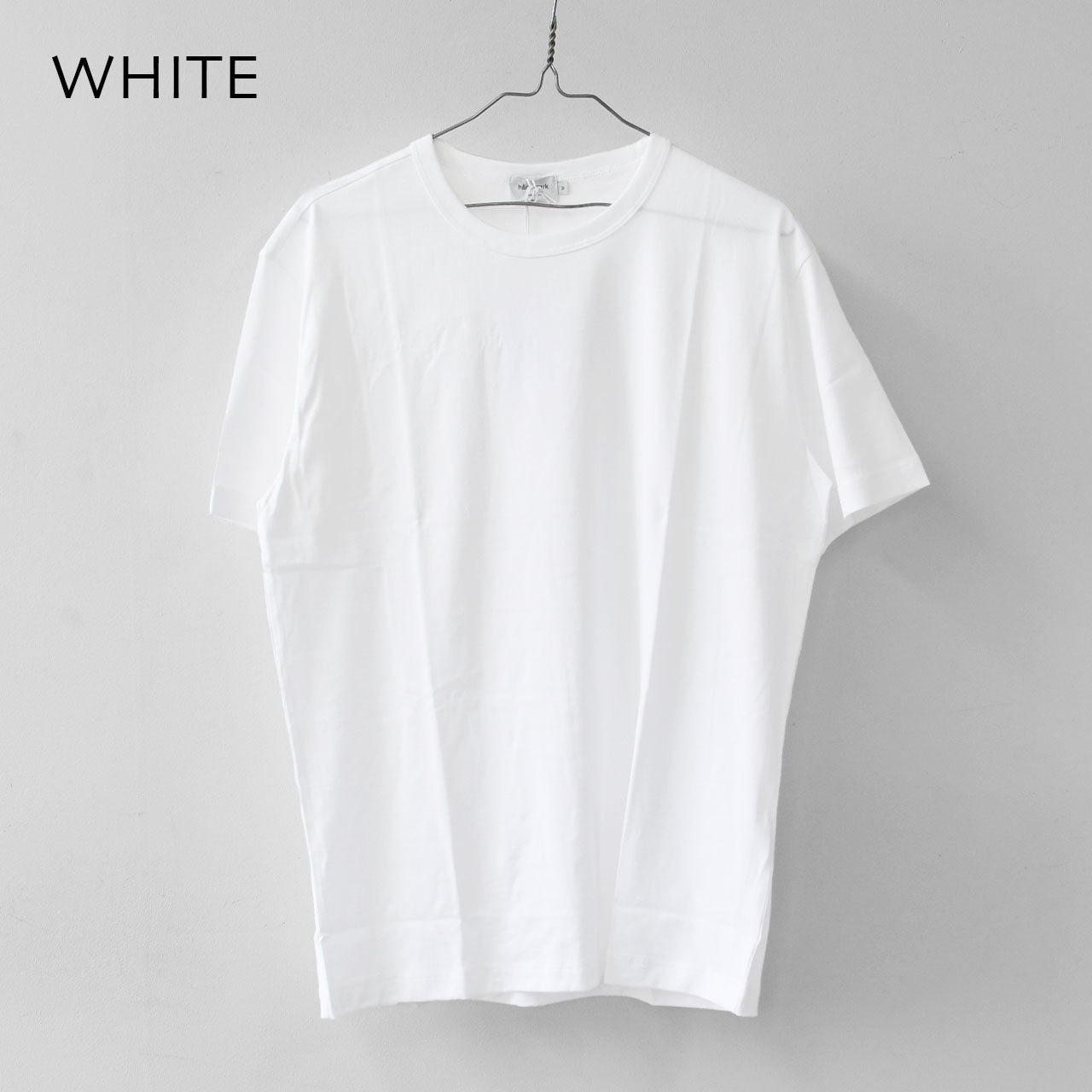 Handvaerk [ハンドバーク] M 60/2 NEW CREW NECK S/S T-SHIRT SOLID [6540] 60/2 クルーネックTシャツ SOLID・MEN'S [2026SS]