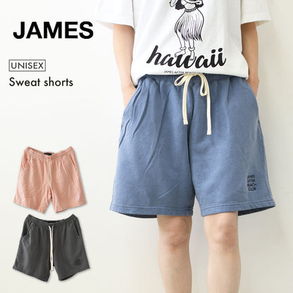 JAMES [ジェームス] Sweat shorts [JHP004]スウェットショーツ・ショートパンツ・ライトウェイト・刺繍・イージーパンツ・ワンポイントロゴ・キャンプ・アウトドア・ルームウェア・MEN'S / LADY'S [2026SS]
