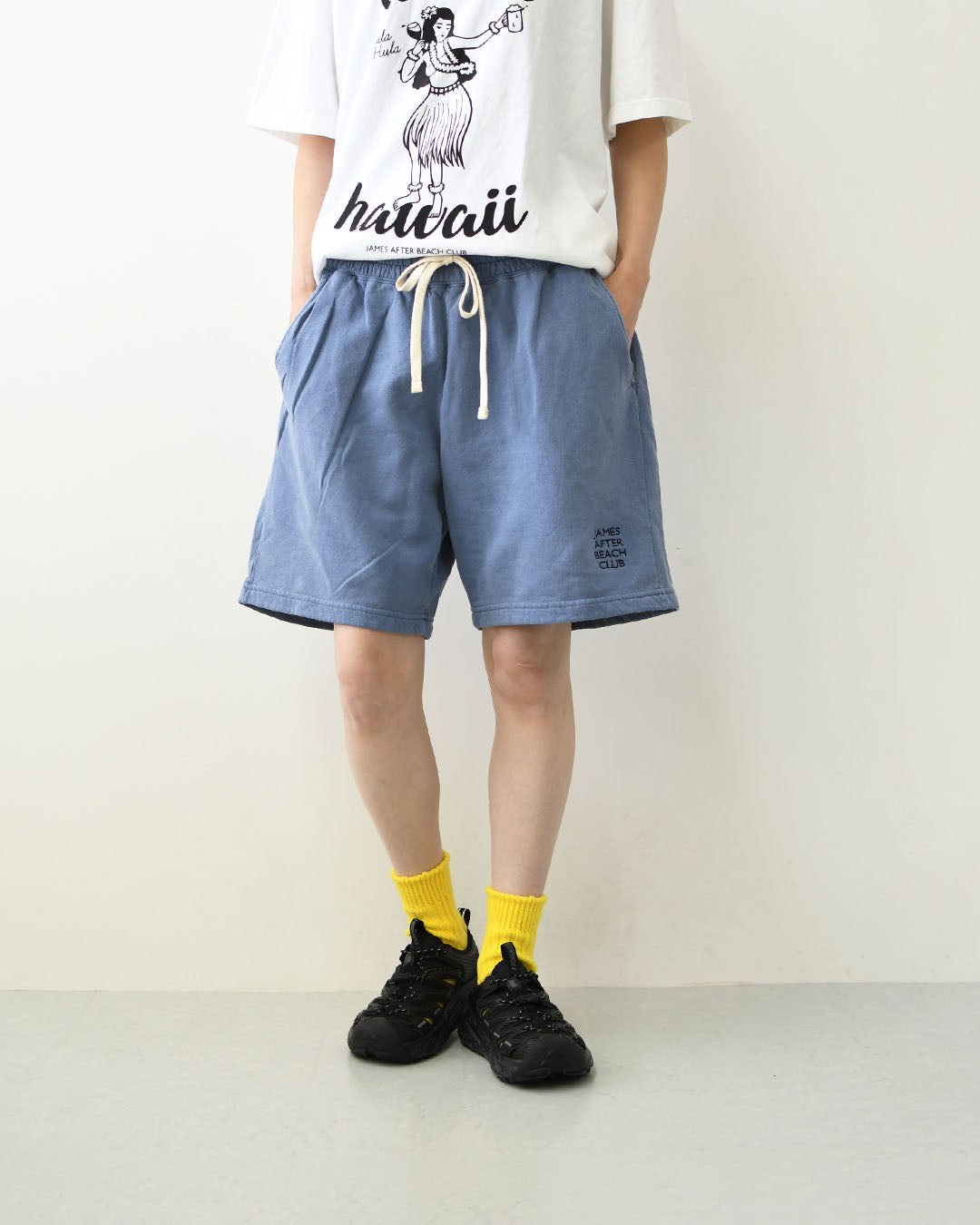 JAMES [ジェームス] Sweat shorts [JHP004]スウェットショーツ・ショートパンツ・ライトウェイト・刺繍・イージーパンツ・ワンポイントロゴ・キャンプ・アウトドア・ルームウェア・MEN'S / LADY'S [2026SS]