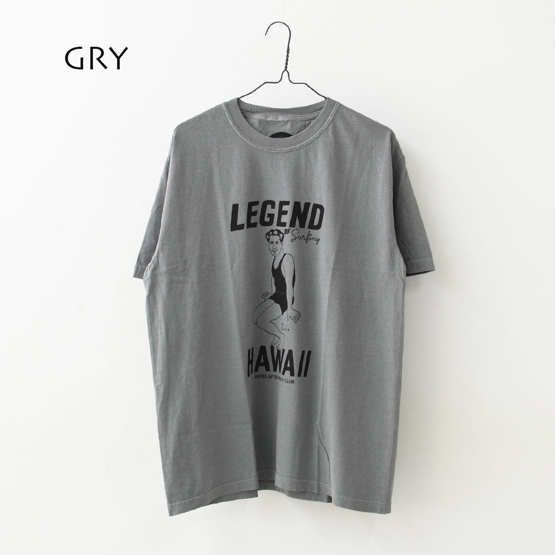 JAMES [ジェームス] LEGEND T-shirt [JHT100] レジェンドティーシャツ・TEEシャツ・綿・コットン・ゆったりシルエット・6.1oz USコットン・シンプル・ピグメント染め・MEN'S / LADY'S [2026SS]