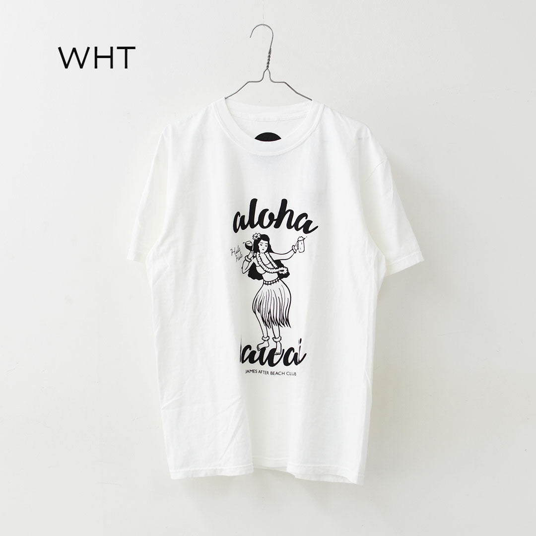 JAMES [ジェームス] HULA GIRL T-shirt [JHT101] フラガールティーシャツ・ゆったりシルエット・6.1oz USコットン・シンプル・ピグメント染め・MEN'S / LADY'S [2026SS]