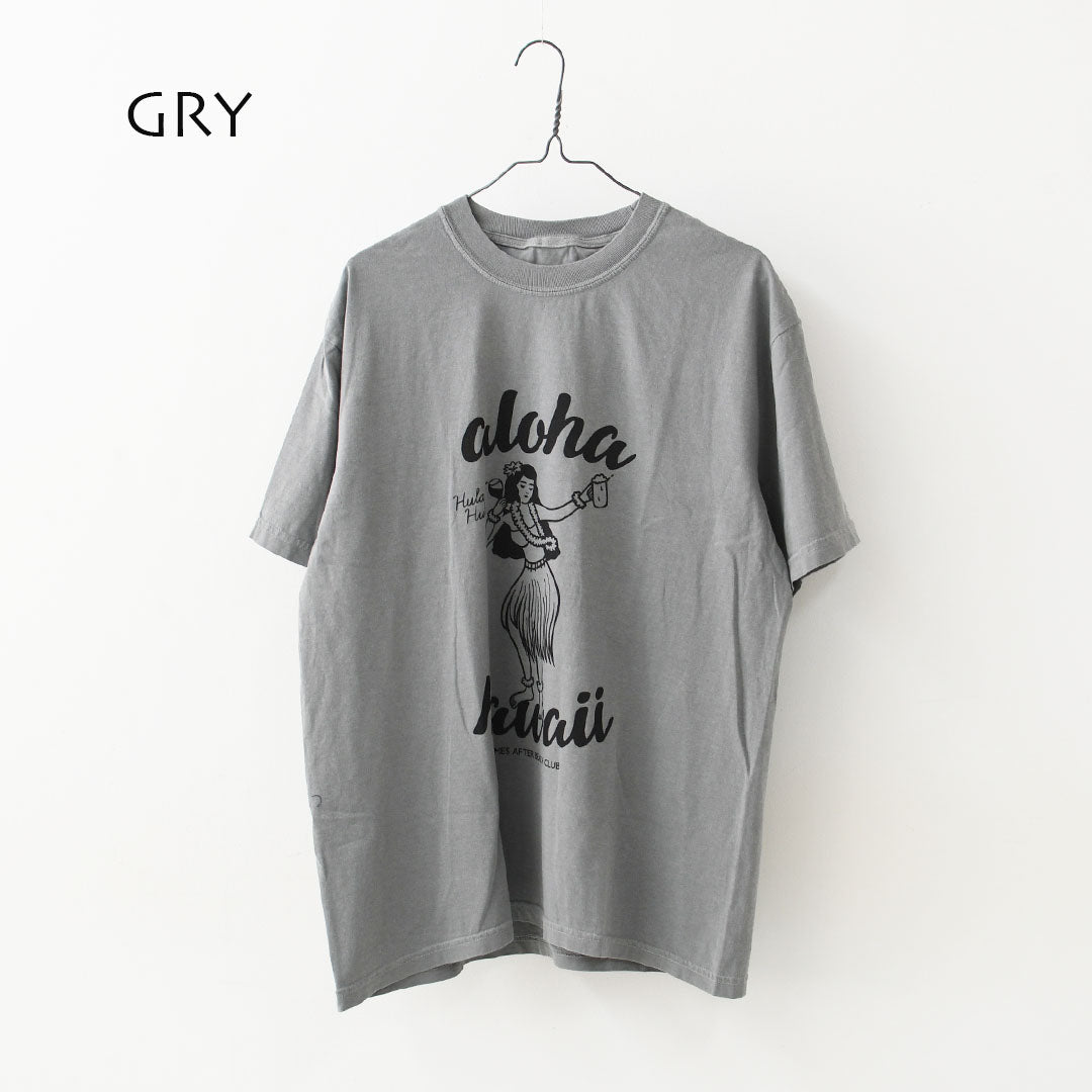 JAMES [ジェームス] HULA GIRL T-shirt [JHT101] フラガールティーシャツ・ゆったりシルエット・6.1oz USコットン・シンプル・ピグメント染め・MEN'S / LADY'S [2026SS]
