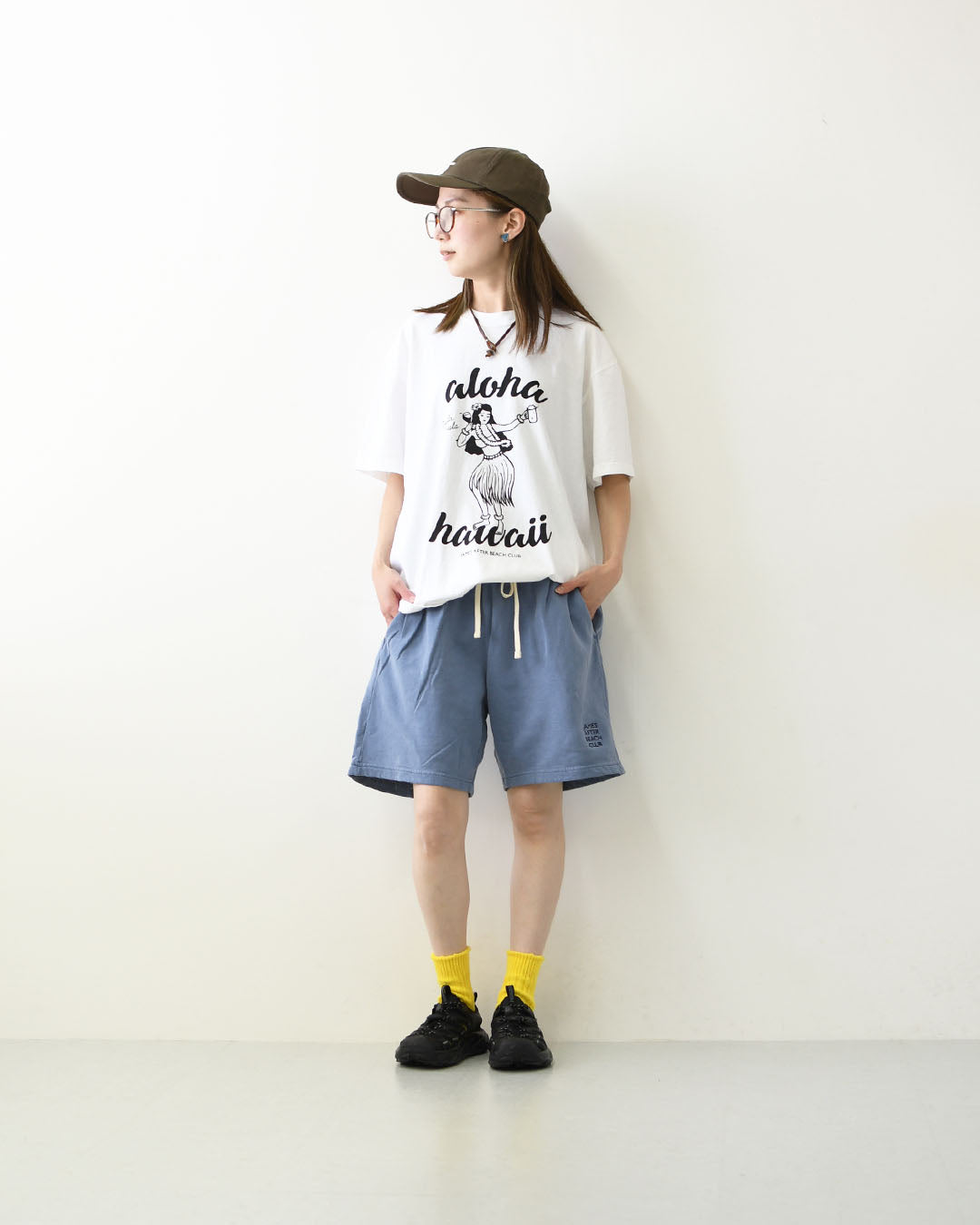 JAMES [ジェームス] HULA GIRL T-shirt [JHT101] フラガールティーシャツ・ゆったりシルエット・6.1oz USコットン・シンプル・ピグメント染め・MEN'S / LADY'S [2026SS]