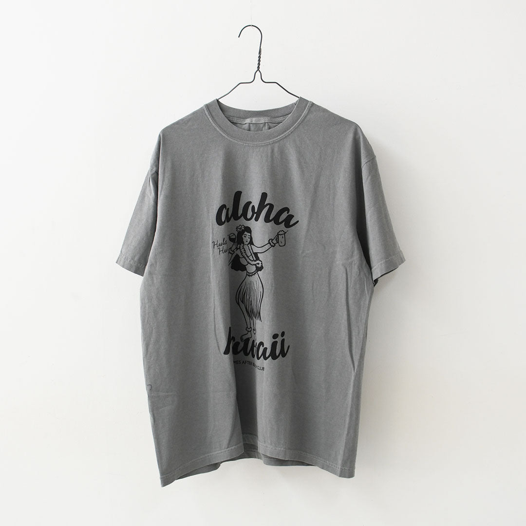 JAMES [ジェームス] HULA GIRL T-shirt [JHT101] フラガールティーシャツ・ゆったりシルエット・6.1oz USコットン・シンプル・ピグメント染め・MEN'S / LADY'S [2026SS]