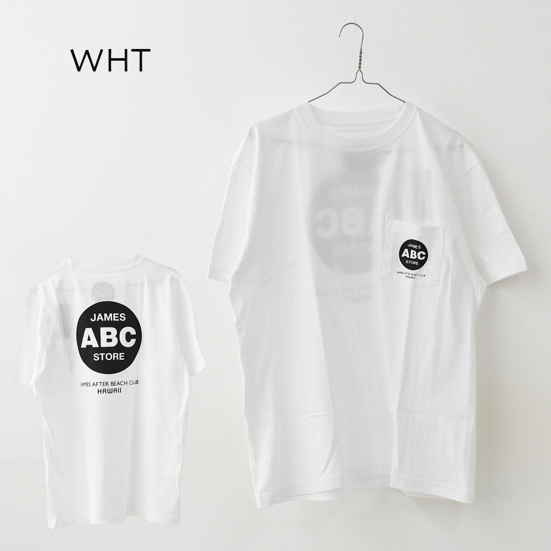 JAMES [ジェームス] JAMES ABC Pocket T-shirt [JHT102] ジェームス エービーシー ポケットTシャツ・ポケットTシャツ・Tシャツ・半袖・バックプリント・プリントシャツ・ロゴTシャツ・LADY'S [2026SS]