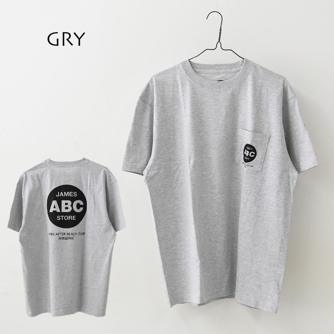 JAMES [ジェームス] JAMES ABC Pocket T-shirt [JHT102] ジェームス エービーシー ポケットTシャツ・ポケットTシャツ・Tシャツ・半袖・バックプリント・プリントシャツ・ロゴTシャツ・LADY'S [2026SS]