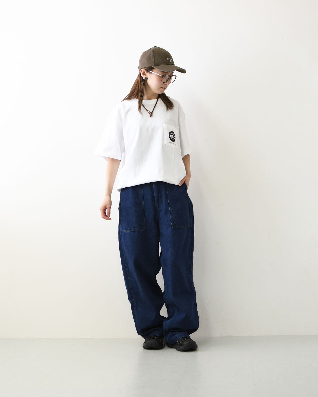 JAMES [ジェームス] JAMES ABC Pocket T-shirt [JHT102] ジェームス エービーシー ポケットTシャツ・ポケットTシャツ・Tシャツ・半袖・バックプリント・プリントシャツ・ロゴTシャツ・LADY'S [2026SS]