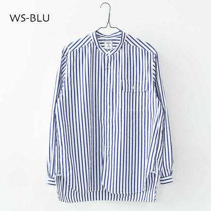 JAMES [ジェームス] Band Collar Long Sleeve Shirt [JS0400] バンドカラーロングスリーブシャツ [2025SS]