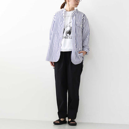 JAMES [ジェームス] Band Collar Long Sleeve Shirt [JS0400] バンドカラーロングスリーブシャツ [2025SS]