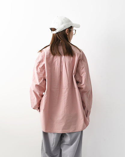 JAMES [ジェームス] Small Collar Big Shirt [JS52301] スモールカラービッグシャツ・ビッグサイズ・オーバーサイズ・ゆったりシルエット・カラーシャツ・シンプル・無地・MEN'S / LADY'S [2026SS]