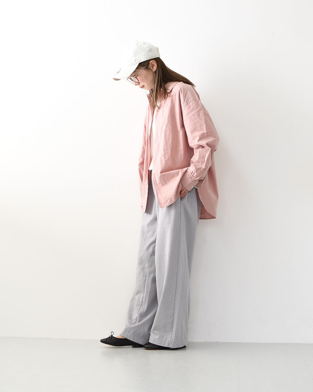JAMES [ジェームス] Small Collar Big Shirt [JS52301] スモールカラービッグシャツ・ビッグサイズ・オーバーサイズ・ゆったりシルエット・カラーシャツ・シンプル・無地・MEN'S / LADY'S [2026SS]