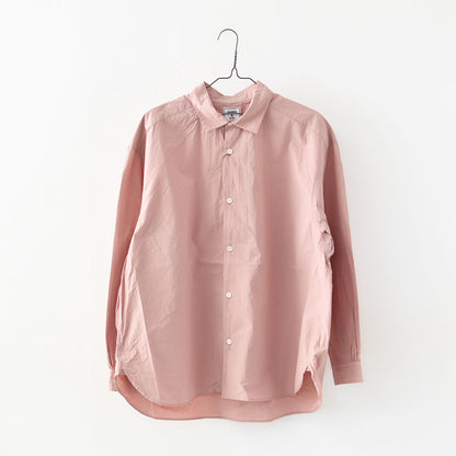 JAMES [ジェームス] Small Collar Big Shirt [JS52301] スモールカラービッグシャツ・ビッグサイズ・オーバーサイズ・ゆったりシルエット・カラーシャツ・シンプル・無地・MEN'S / LADY'S [2026SS]