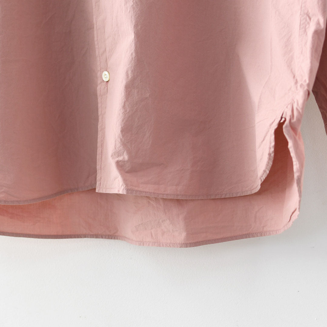JAMES [ジェームス] Small Collar Big Shirt [JS52301] スモールカラービッグシャツ・ビッグサイズ・オーバーサイズ・ゆったりシルエット・カラーシャツ・シンプル・無地・MEN'S / LADY'S [2026SS]