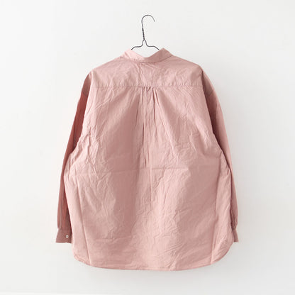 JAMES [ジェームス] Small Collar Big Shirt [JS52301] スモールカラービッグシャツ・ビッグサイズ・オーバーサイズ・ゆったりシルエット・カラーシャツ・シンプル・無地・MEN'S / LADY'S [2026SS]