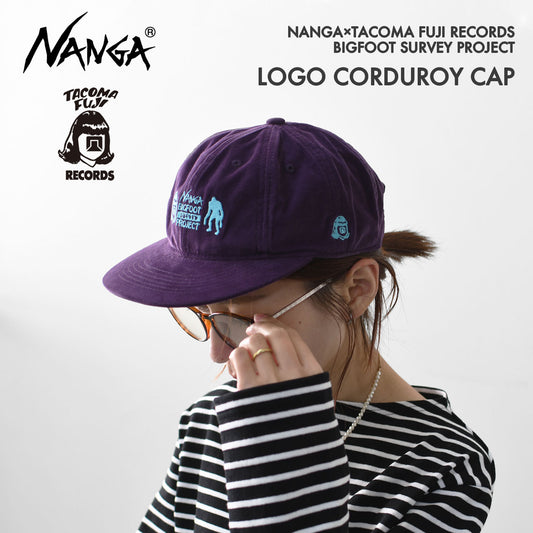 NANGA×TACOMA FUJI RECORDS [ナンガ×タコマフジレコード] BIGFOOT SURVEY PROJECT LOGO CORDUROY CAP [NA2441-3B006] ロゴコーデュロイキャップ [2024AW]