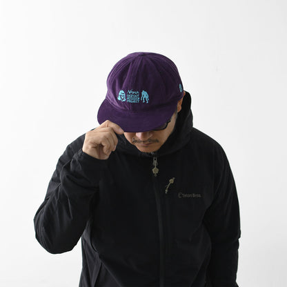 NANGA×TACOMA FUJI RECORDS [ナンガ×タコマフジレコード] BIGFOOT SURVEY PROJECT LOGO CORDUROY CAP [NA2441-3B006] ロゴコーデュロイキャップ [2024AW]