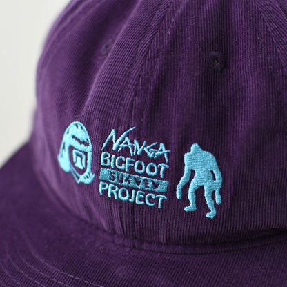 NANGA×TACOMA FUJI RECORDS [ナンガ×タコマフジレコード] BIGFOOT SURVEY PROJECT LOGO CORDUROY CAP [NA2441-3B006] ロゴコーデュロイキャップ [2024AW]