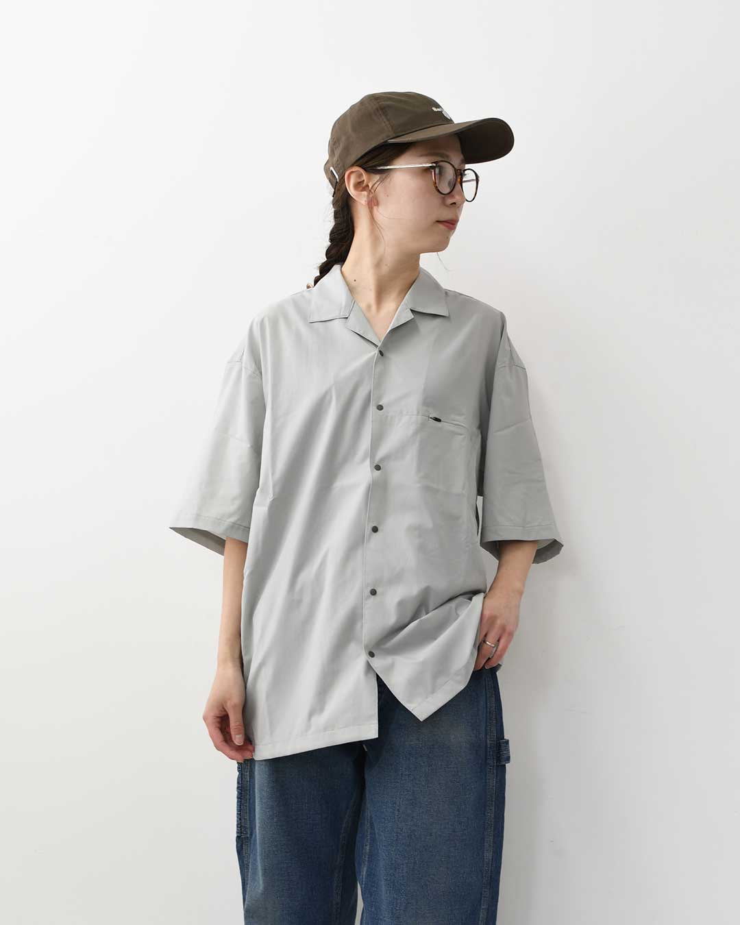NANGA [ナンガ]PLC EXCURSION S/S SHIRT [N2610-1J120A] PLC エクスカーション ショートスリーブ シャツ・半袖シャツ・軽量・UVカット・パッカブル・旅行・出張・キャンプ・アウトドア・MEN'S/LADY'S [2026SS]