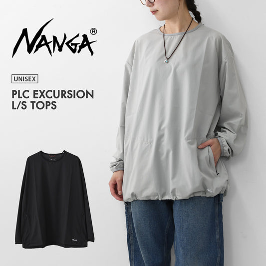NANGA [ナンガ] PLC EXCURSION L/S TOPS [N2610-1L119A] PLC エクスカーション ロングスリーブ トップス・ロングスリーブ・コンシールファスナー・パッカブル・軽量・UVカット・吸水速乾・旅行・フェス・キャンプ・アウトドア・MEN'S/LADY'S [2026SS]