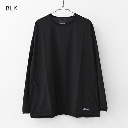 NANGA [ナンガ] PLC EXCURSION L/S TOPS [N2610-1L119A] PLC エクスカーション ロングスリーブ トップス・ロングスリーブ・コンシールファスナー・パッカブル・軽量・UVカット・吸水速乾・旅行・フェス・キャンプ・アウトドア・MEN'S/LADY'S [2026SS]