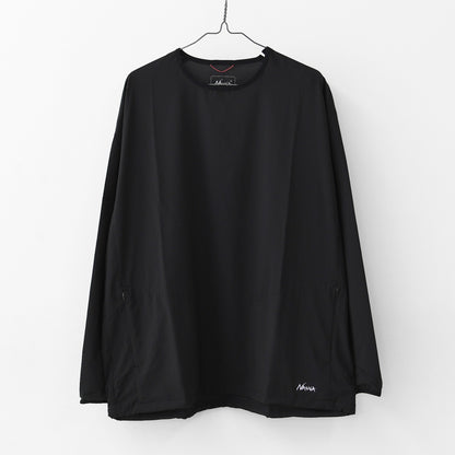 NANGA [ナンガ] PLC EXCURSION L/S TOPS [N2610-1L119A] PLC エクスカーション ロングスリーブ トップス・ロングスリーブ・コンシールファスナー・パッカブル・軽量・UVカット・吸水速乾・旅行・フェス・キャンプ・アウトドア・MEN'S/LADY'S [2026SS]